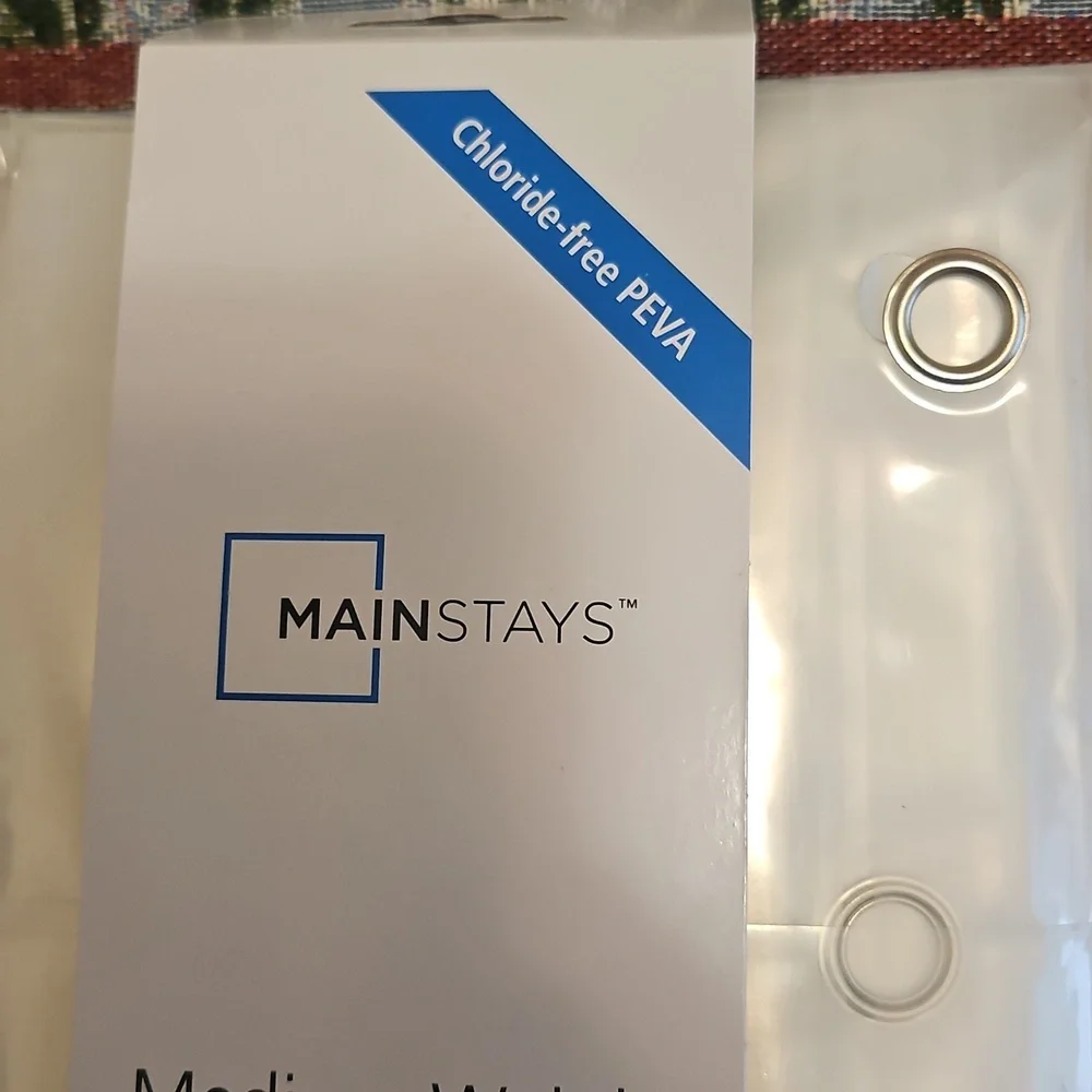 Mainstays Medium Weight Shower Liner Clear NWT 70×71